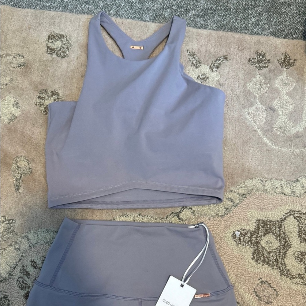 Cleo Harper Lavender Crop Top and Shorts Set
